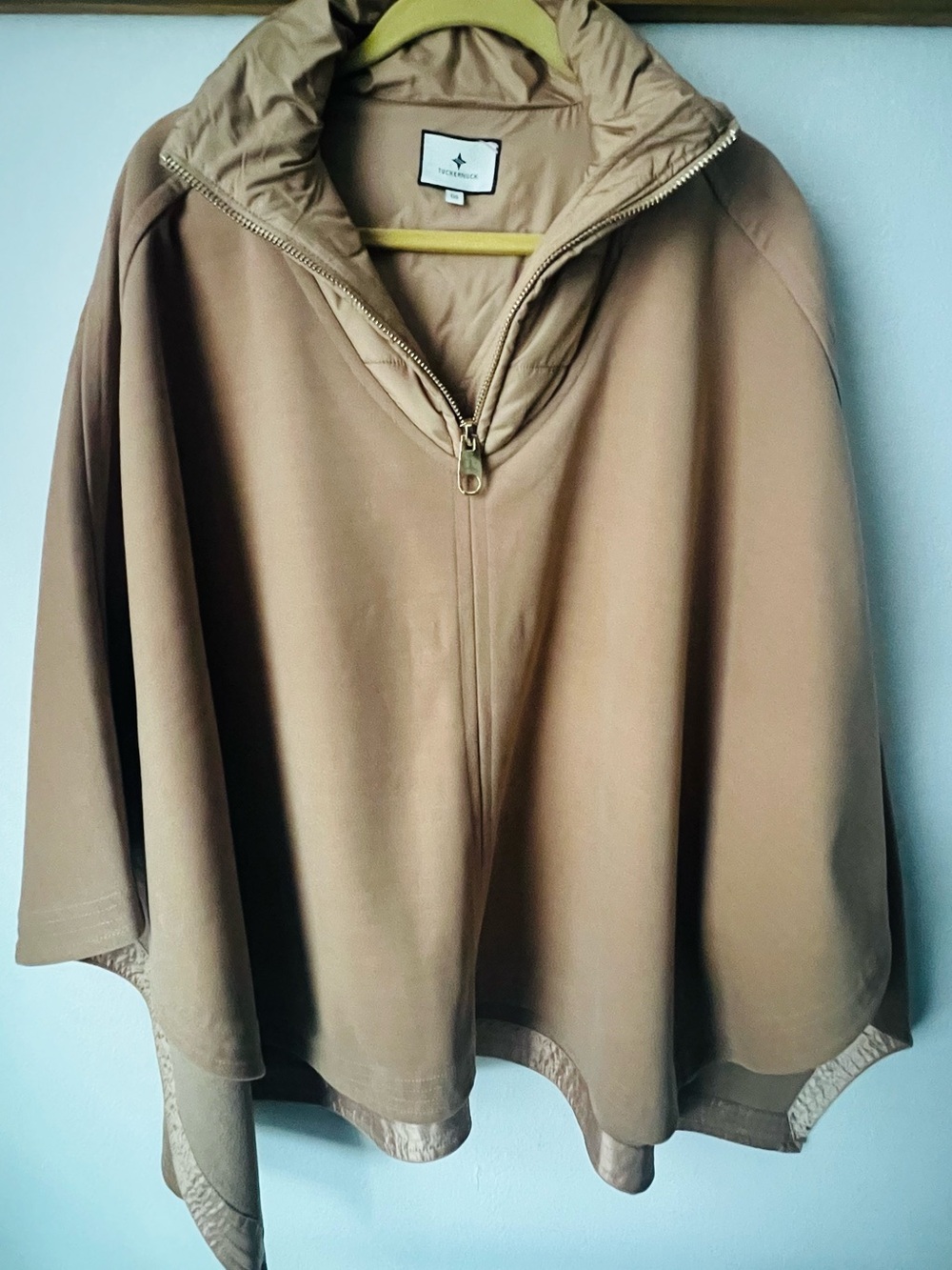 Tuckernuck Quilted High-Neck Quarter Zip Poncho